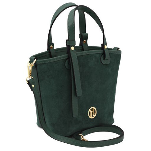 Glacette - Suede leather bucket bag
